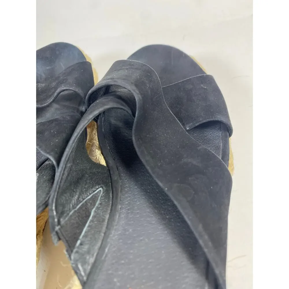 Michael Kors Women’s Black Crisscross Espadrille Slide